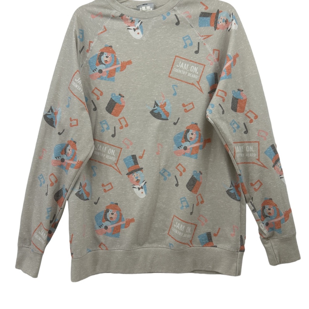 Disney Parks Jam On Country Bears Sweatshirt with Colorful Accents - Picture 2 of 4